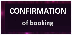 confirmation of booking